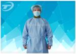 PP Nonwoven Medical Disposable Hospital Gowns With Tie / Magic Stick