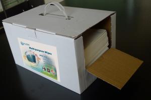 Quality Woodpulp Pp Nonwoven Embossed Industrial Cleaning Wipes 125gsm wholesale