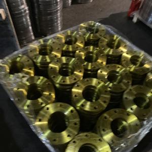 China DN100 BS10 Flange Yellow Color Anti-rust Oil Painting Surface on sale