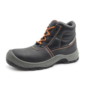 Quality Anti Impact Industrial Safety Boots S1P / S3 Black Leather Work Boots wholesale