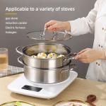 Factory 28 CM Steamer Pot Stainless Steel Dumplings Seafood Rice Cooking Food