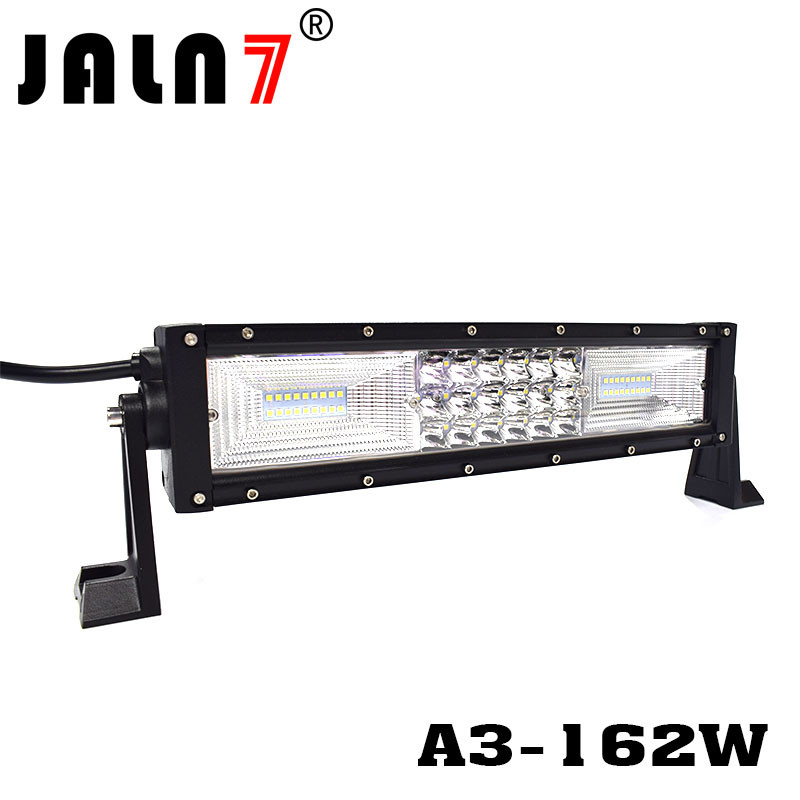 LED Light Bar JALN7 162W 3Rows Combo Beam LED Driving Lamp Super Bright Off Road Lights LED Work Light Boat Jeep