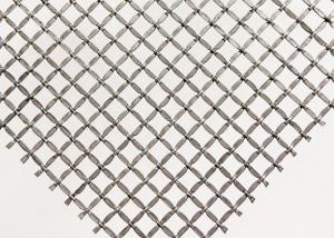 Quality 301 Stainless Steel Crimped Wire Mesh Square Woven Metal Abrasion Resistance wholesale