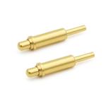 Gold Plating Solder Cup Pins Male Spring Loaded Contact Pin 2A For Medical