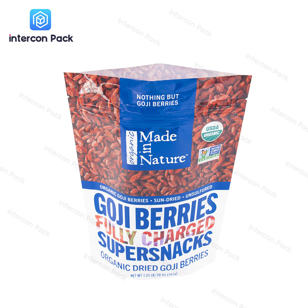 Heat Seal Paper Plastic Composite Bag Customized Size Recyclable Ecofriendly
