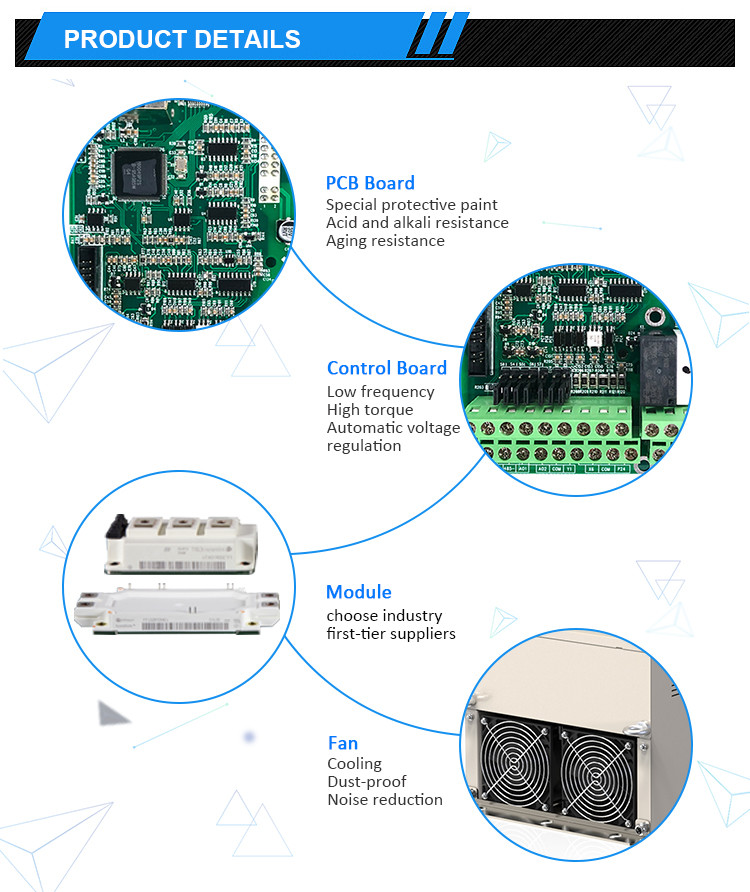 45KW 55KW AC Frequency Inverter 380V 3 Phase Variable Speed Drive