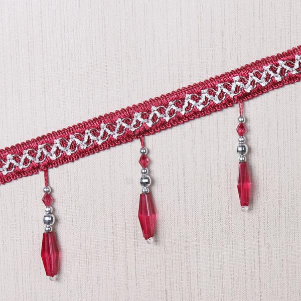Handmade fashionable chain beads lace tassels fringes for curtain/sofa/pillow