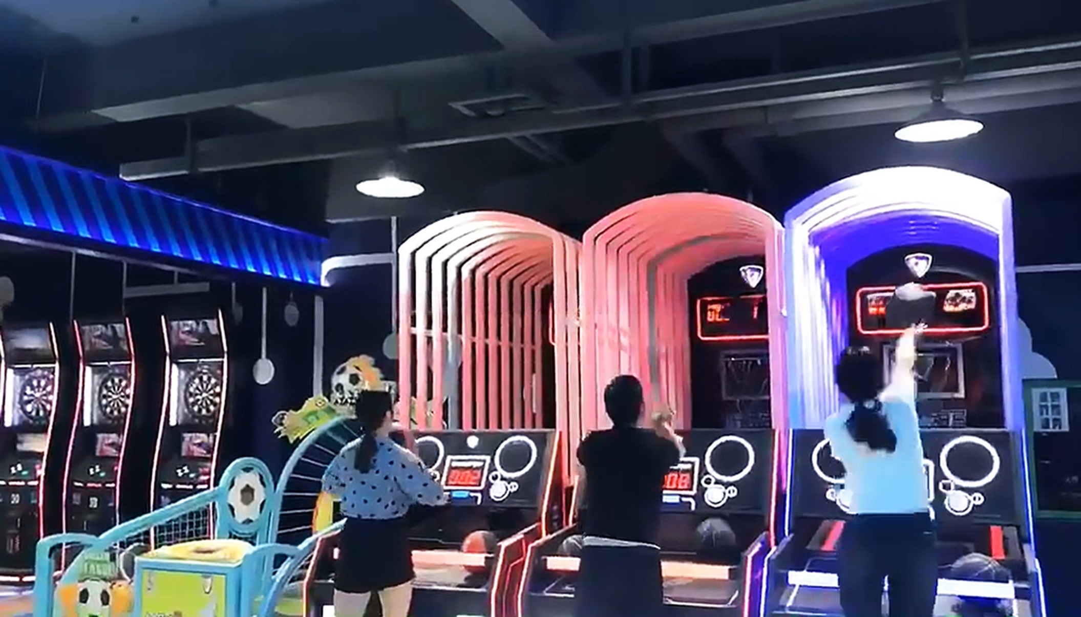 Dreamland Amusement Center Electronic Slam King Basketball Games Street Basketball Arcade Game Machine