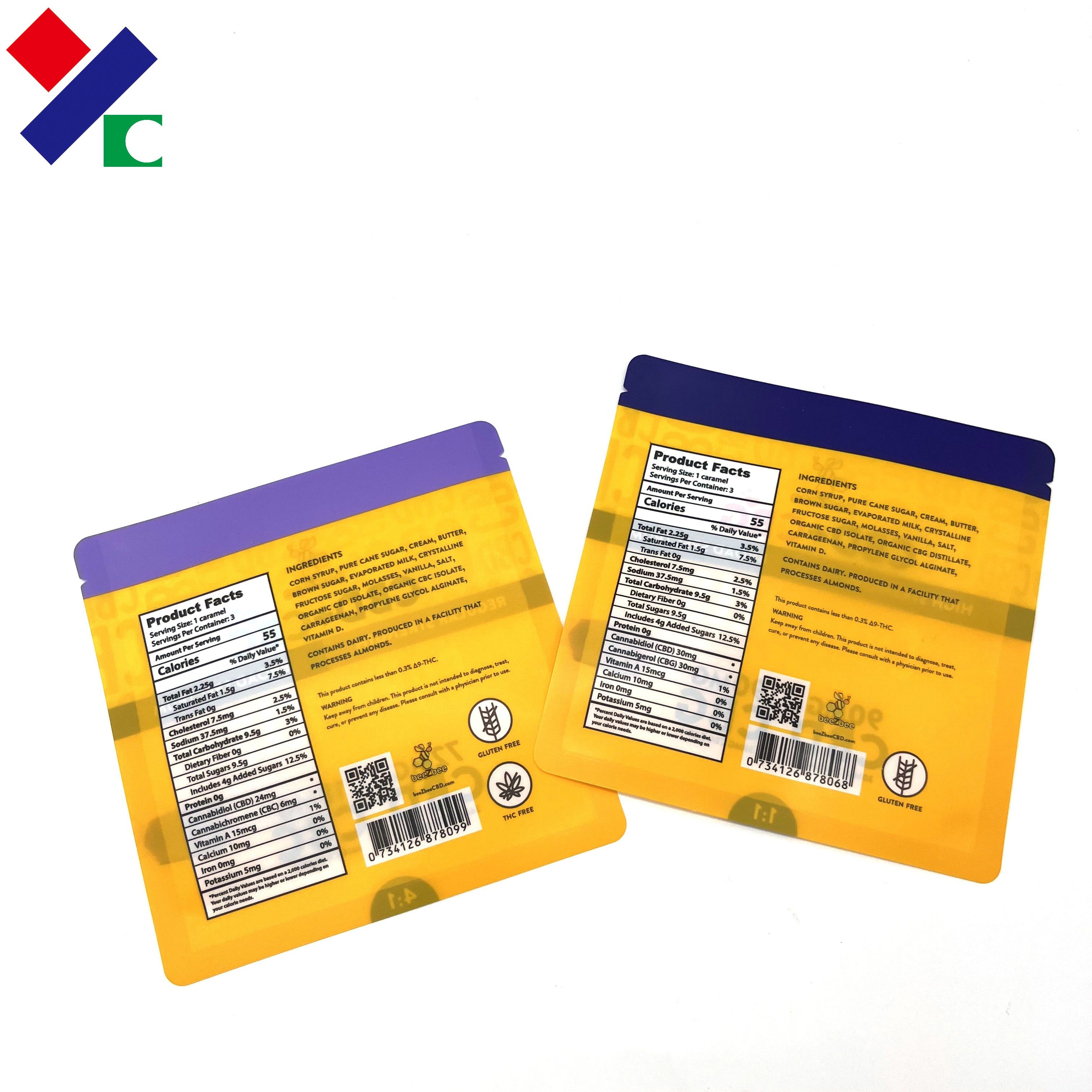Metallic Foil Aluminum Snack Sachet Packaging Pouches Dried Fruit