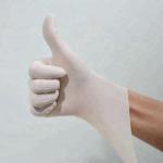 Non Slip Disposable Latex Examination Gloves , Disposable Rubber Gloves