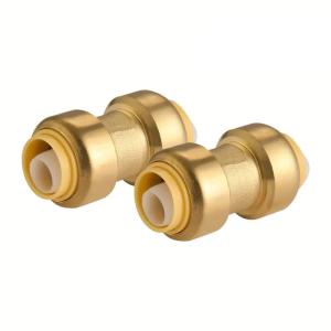 Quality Tubomart Shark Bite Fitting Hot Sale Brass Push Fittings Water Pumbing Materials Fittings Brass Tee Elbow Brass Fittings wholesale