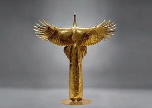 Quality Fiberglass Customized Figure Abstract Decorative Metal Wing Angel Sculpture wholesale