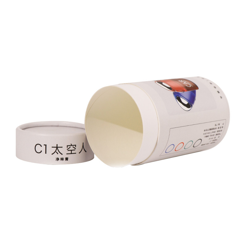 Custom Logo Kraft Colorful Round Cylinder Packaging Cardboard Recycle Gift Box