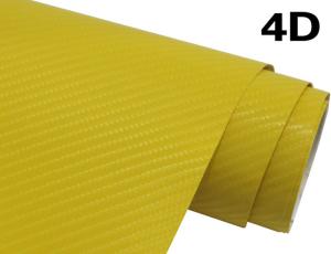 Quality 60µM 4D Carbon Fiber Vinyl Wrap Air Bubble Free Vinyl Wrap For Vehicle Advertising wholesale