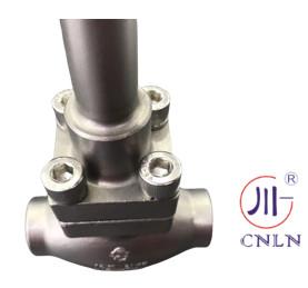 Quality DN10-100 Stem Cryogenic Globe Valve PTFE Valve Handwheel -196 +80℃ wholesale