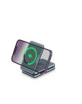15W Aluminum Alloy Phone Holder All In One Wireless Charger For Apple Samsung