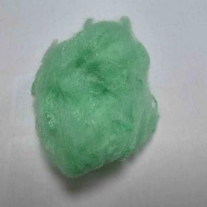 Quality Virgin 2.5D Green Dope Dyed Fiber Recycled PET Polyester Staple Fiber wholesale