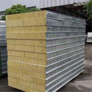 Quality rock wool sandwich panel 1150-150-0.426mm with 100kg for industrial kiln wholesale