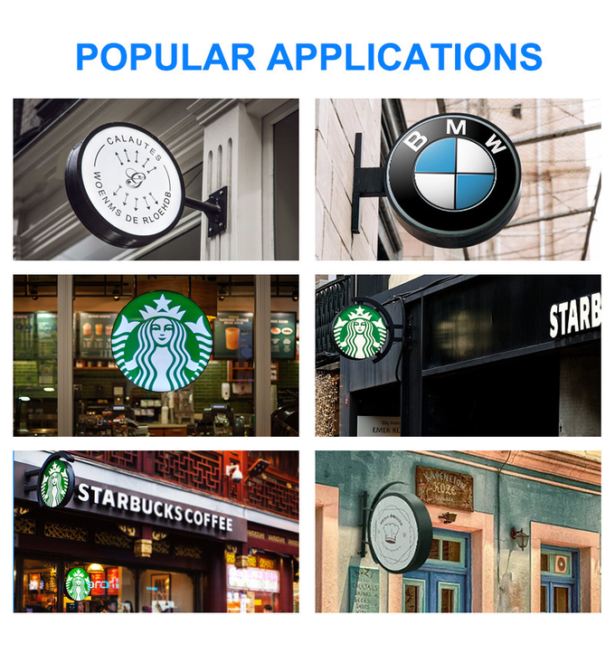 Outdoor P4.68 Round LED Sign , Circular Led Logo Display