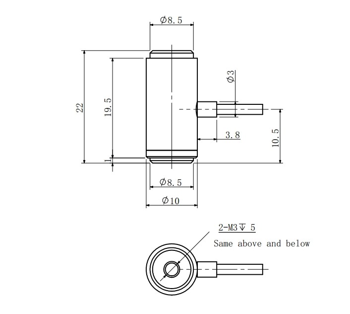 Stainless Steel Tensile Force Sensor 1-20kg 350 Ohm Load Cell