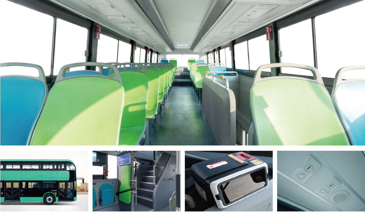 65 Seats Used Buses Luxury Coach Double Decker Bus with Manual Transmission