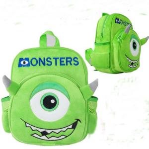 Quality Monsters University Mike Kids School Backpacks Personalized , Green wholesale