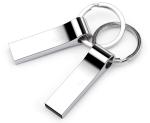 ODM 32GB 64GB 128GB Silver Metal Usb Drive full Memory with keychain