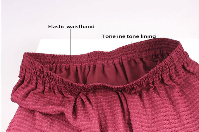 Stretchable Waistline Viscose Jacquard Mini Skirt