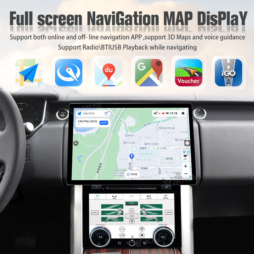 Viknav Car Radio For Range Rover Vogue L405 (2013-2017) 13.6 inch With AC panel Upgrade Multimedia Player Navigation