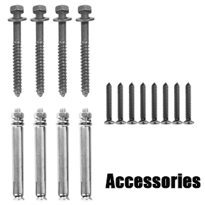 Easy Installation Wood Fence Post Base Brackets for Handrail Railing and Deck Porch