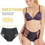 High Rise Leak Proof Period Underwear XS-4Xl Absorbing Women Sexy Underwear