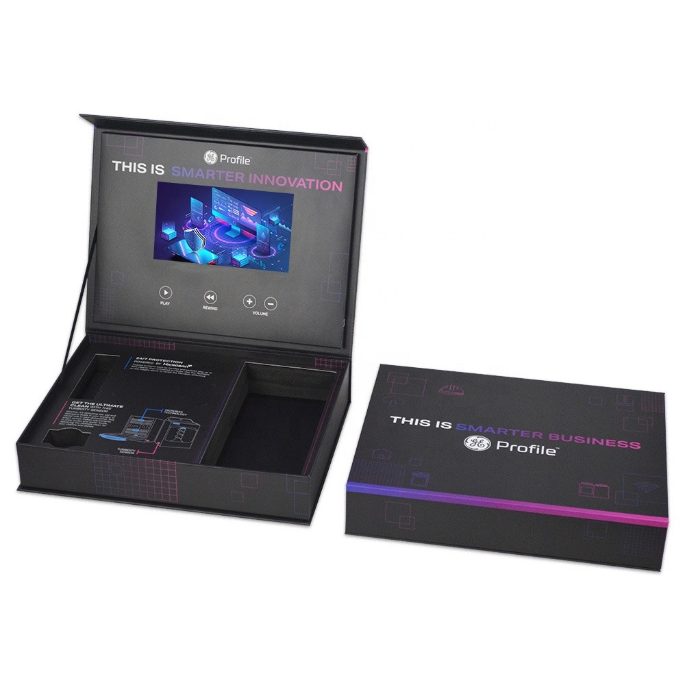 LCD Screen Greeting Video Gift Box Mail Box Factory Price Customized for Advertising Business Marketing White 7 Inch Car