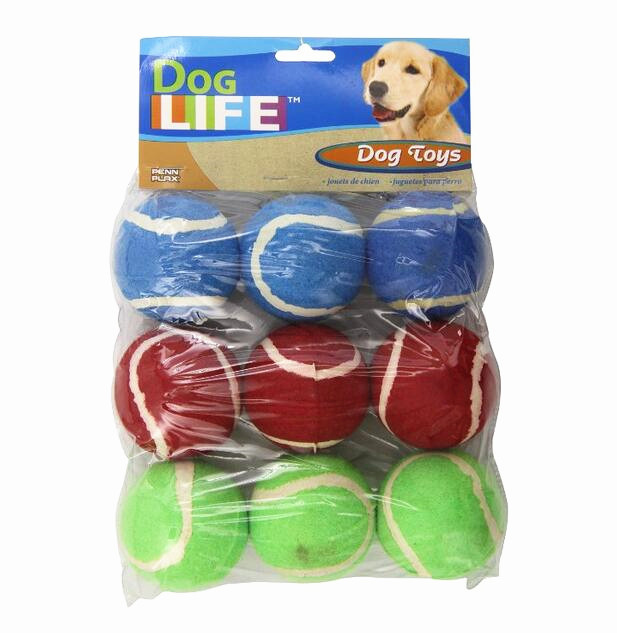 Dog Toy Tennis Balls for Your Dog. 2-Pack, Colors Vary