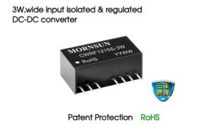 Quality Wide Input Automotive DC DC Converter 18VDC 3W Isolated Regulated wholesale