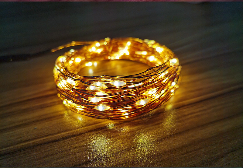 Blue IP65 USB String Lights 150 LED Festival Fairy Lights with 0.5m Cable