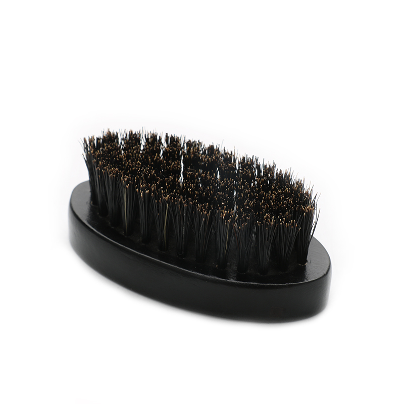 Abeis OEM Wooden Mini Beard Brush Beard Balm Brush Ergonomic Design
