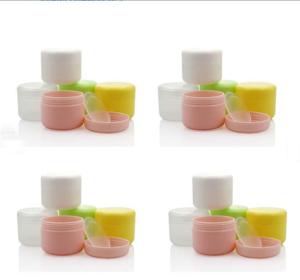 Quality Exquisite Small Plastic Cosmetic Jars Carton Flexible Packaging Sealing Type With Screw Cap wholesale