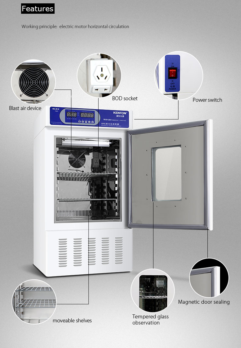 0-65C Laboratory Incubator Bacteriological Biological Cell Culture Incubator
