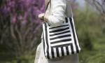 Zebra Crossing Cotton Tote Bags / Durable Fashion Canvas Grocery Bags