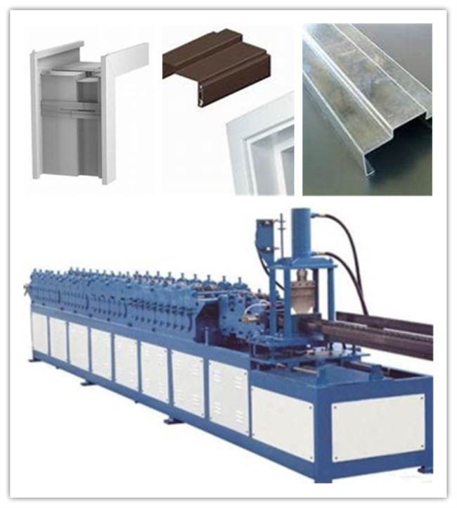 Metal Door Frame Roll Forming Machine , Steel Roll Formers For Building Material