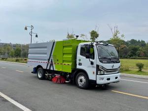Quality Factory Direct Sale 5 cbm Cleaning Water tank and 5 cbm High Pressure Road Sweeper Truck Street Sweeping Machine wholesale