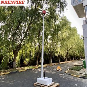 Quality 4x120W LED lamps mounted roof mast light 4.5m pneumatic telescopic mast, vehicle roof mount mast light tower wholesale