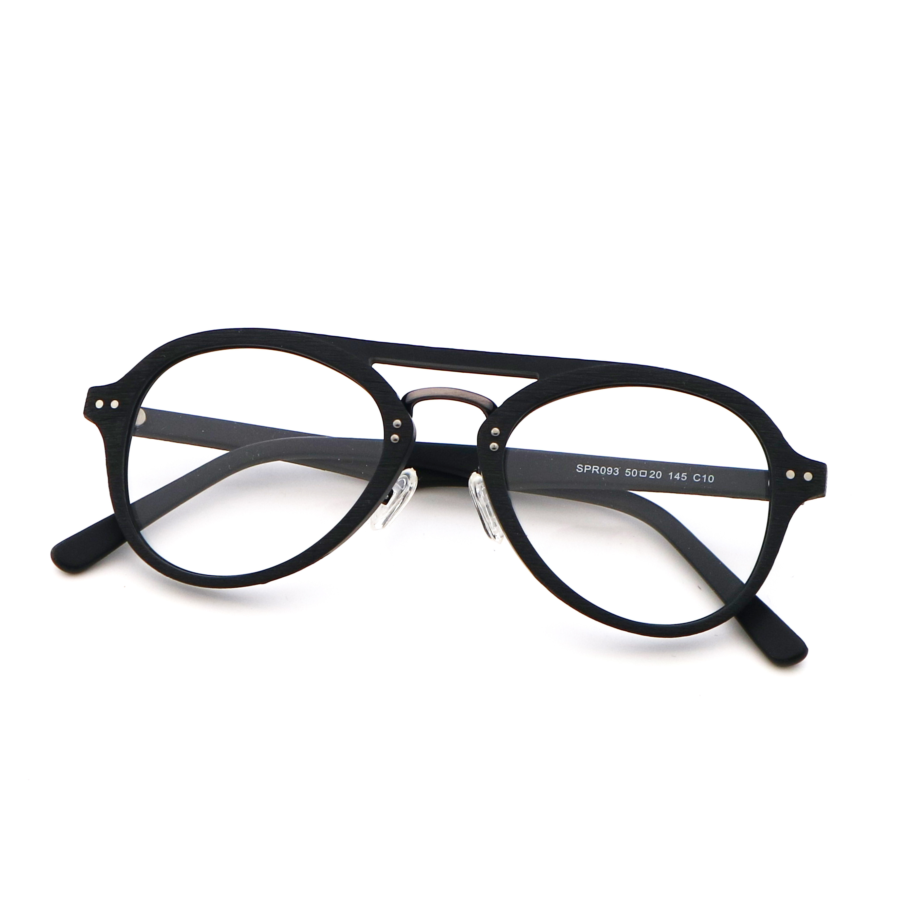 Retro And Art Wood Copy Acetate Optical Glasses Frame MR 093