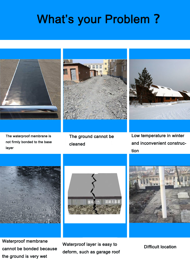 Non Curing Rubber Asphalt Waterproof Coating For Roofing Contemporary