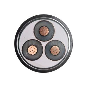 Quality XLPE Insulated Round Wire 3 Core 110KV High Voltage Electric Power Cable with Superior wholesale