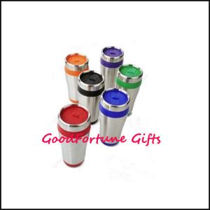 Quality promotional travel car Coloured Stainless Steel Mugs gift wholesale