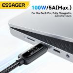 Zinc Alloy USB C Fast Charging Cable 60W 100W ESSAGER ES-X57 Series