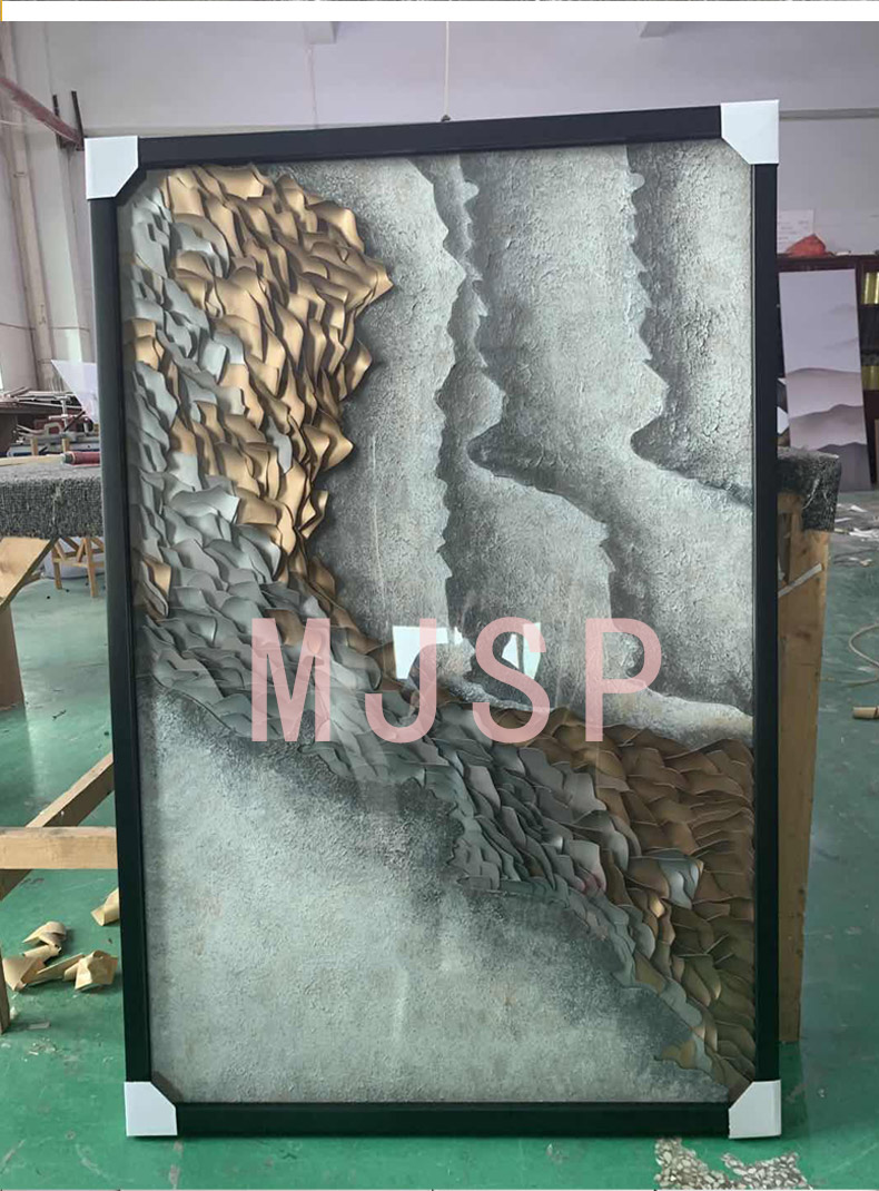 OEM ODM 3D Mixed Media Painting Abstract Wall Art Painting For Living Room Decor