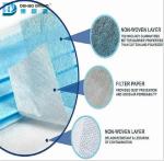 Foldable Skin Friendly 3 Ply Non Woven Face Mask