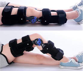 Metal hinged orthopedic knee pads - MSLKB03